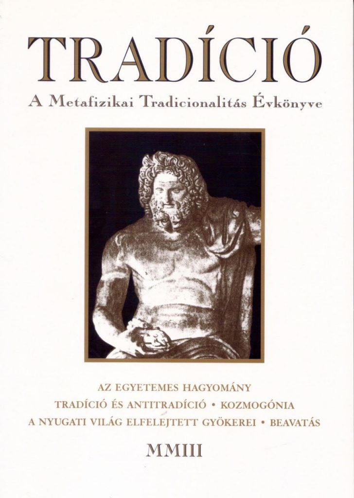 A metafizikai tradicionalitás évkönyve 2003 borító